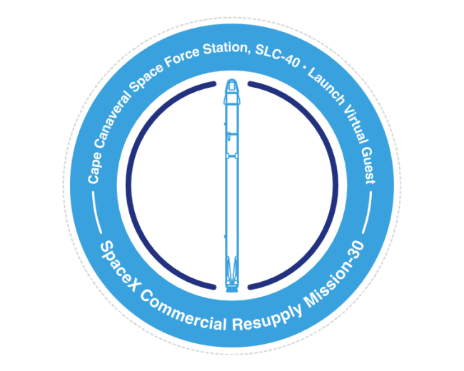 NASA Mission Stamp - SpaceX Commercial Resupply Mission-30
